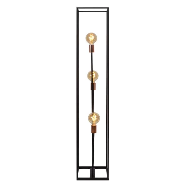 Lucide ARTHUR - Lampadaire - 3xE27 - Noir - détail 2